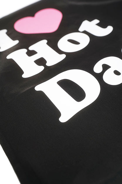 Hot Dads Throw Pillow-Black
